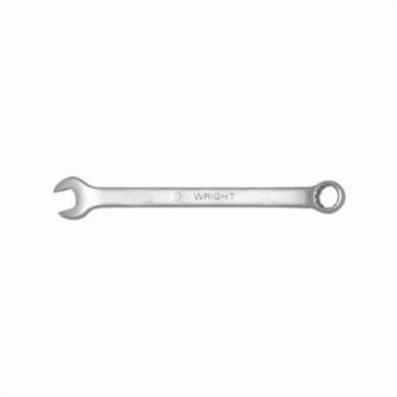 WrightGrip 11-18MM Flat Stem Combination Wrench, 18 mm, 12 Points, 15 Offset, 242.57 mm OAL, Alloy Steel, ASME B107.100