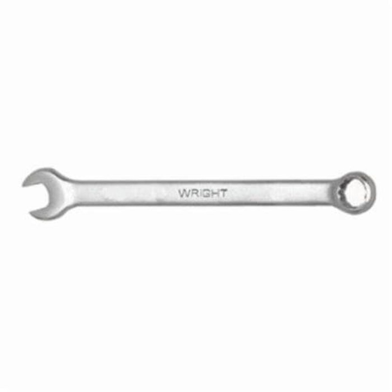 WrightGrip 1108 Flat Stem Combination Wrench, 1/4 in, 12 Points, 15 Offset, 4-59/64 in OAL, Satin, ASME B107.100