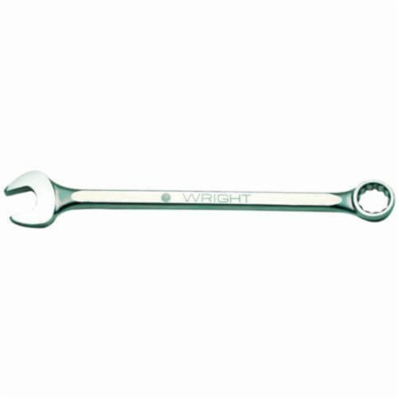 WrightGrip 1170 Flat Stem Heavy Duty Combination Wrench, 2-3/16 in, 12 Points, 15 Offset, 28-3/4 in OAL, Satin, ASME B107.100