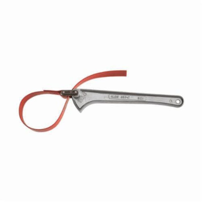 Klein Grip-It S-12H Adjustable Strap Wrench, 1-1/2 to 5 in Pipe, 1-1/2 to 5 in OD Tubing
