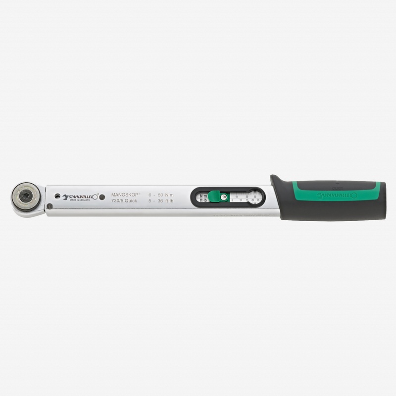 Stahlwille 730R/5 Quick SERVICE-MANOSKOP 3/8" Torque Wrench, 6-50 Nm