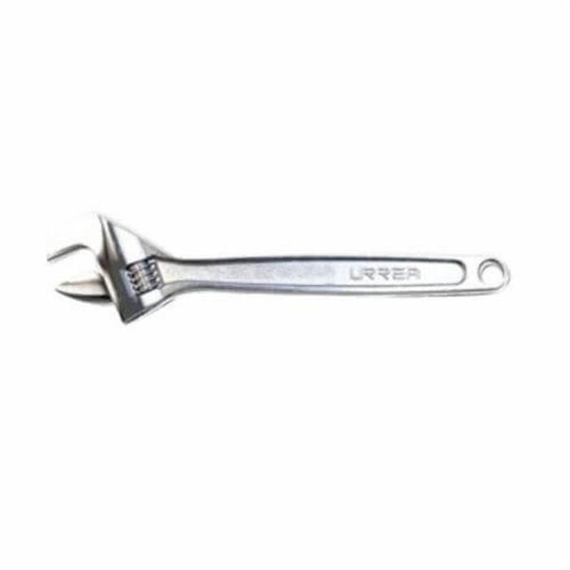 Urrea 706 Adjustable Wrench, 15/16 in, 6 in OAL, Alloy Steel Body, Alloy Steel, Polished Chrome/Nickel Plated, ASME B107.8