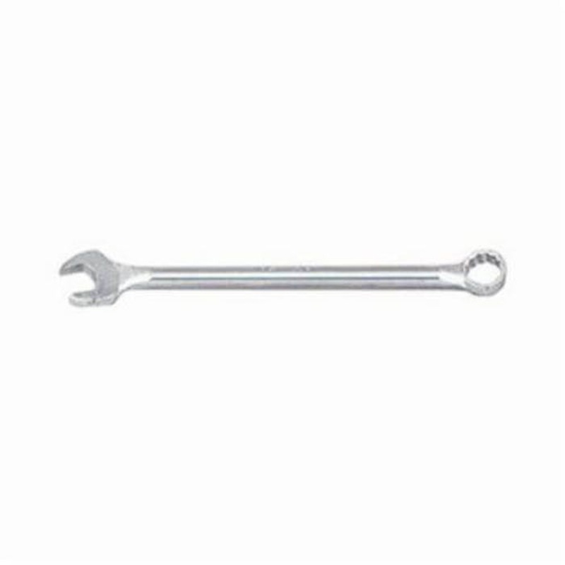 WrightGrip 1176 Flat Stem Heavy Duty Combination Wrench, 2-3/8 in, 12 Points, 15 Offset, 19-1/2 in OAL, Satin, ASME B107.100