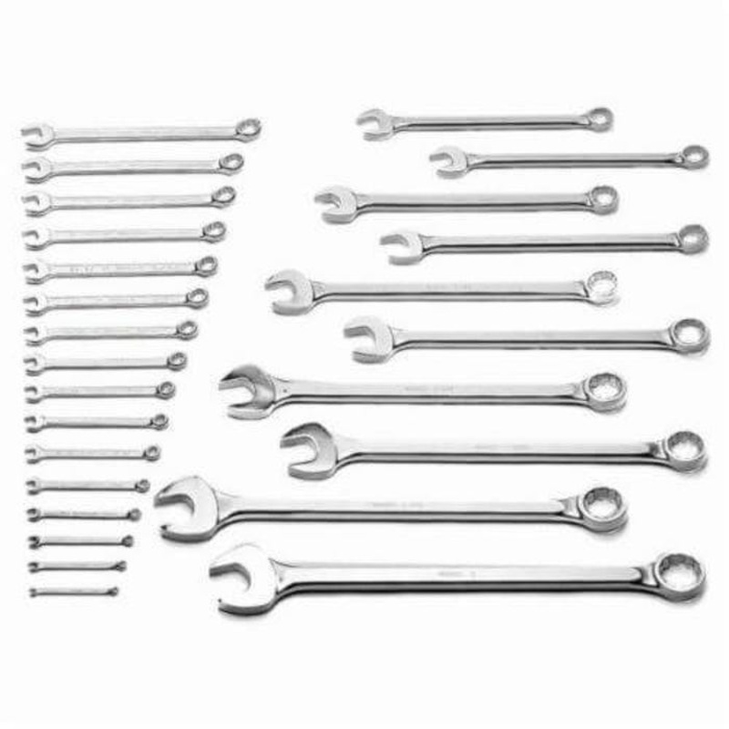 WrightGrip 726 Combination Wrench Set, 26 pc, 1/4 to 2 in