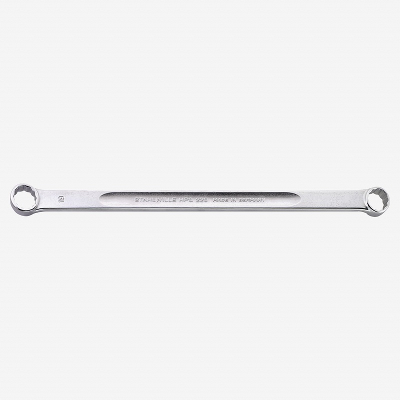 Stahlwille 220 Double Ended Ring Spanner, Extra Long 15 Deg. Offset, 6 x 8 mm
