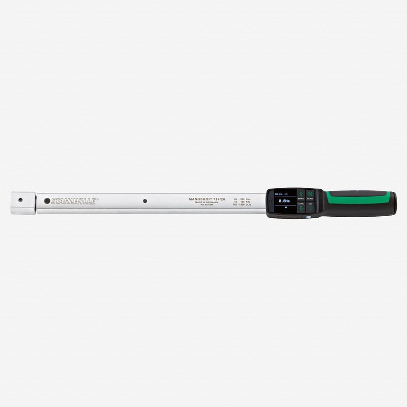 Stahlwille 714 MANOSKOP Electromechanical Angle-controlled Torque Wrench, 20-200 Nm, for 14x18 mm fittings