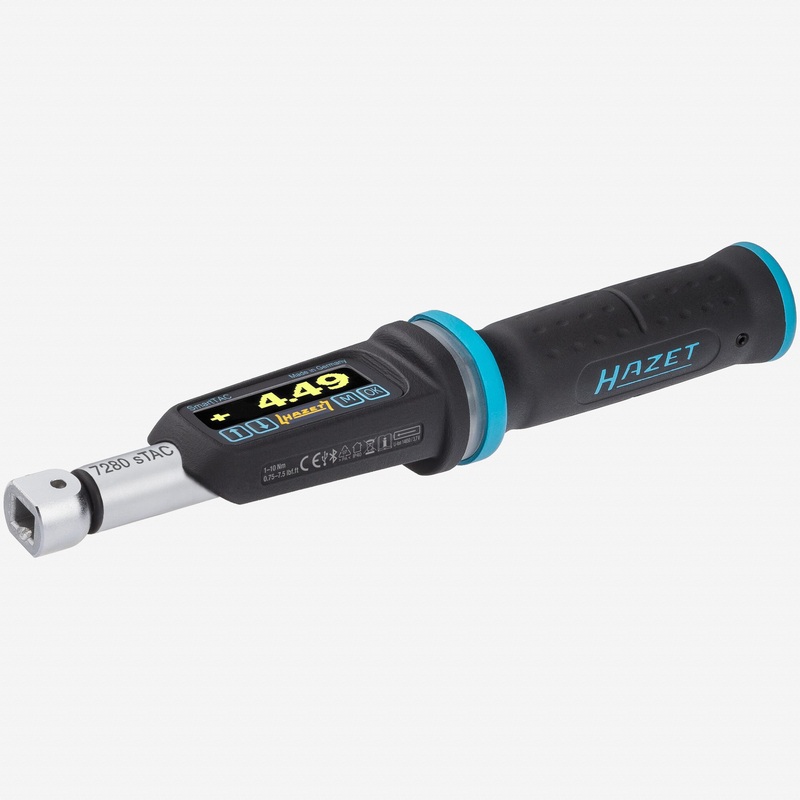 Hazet 7280-5STAC Electronic Torque Wrench with Angle Gauge, 9 x 12mm, 1 - 10Nm