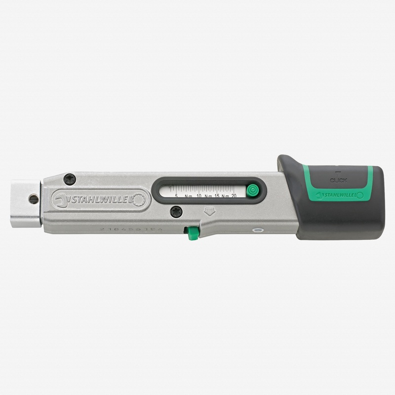 Stahlwille 730 Quick Service MANOSKOP Torque Wrench, Size a/2-1, 9 x 12mm, 17.5-87.5 in-lb
