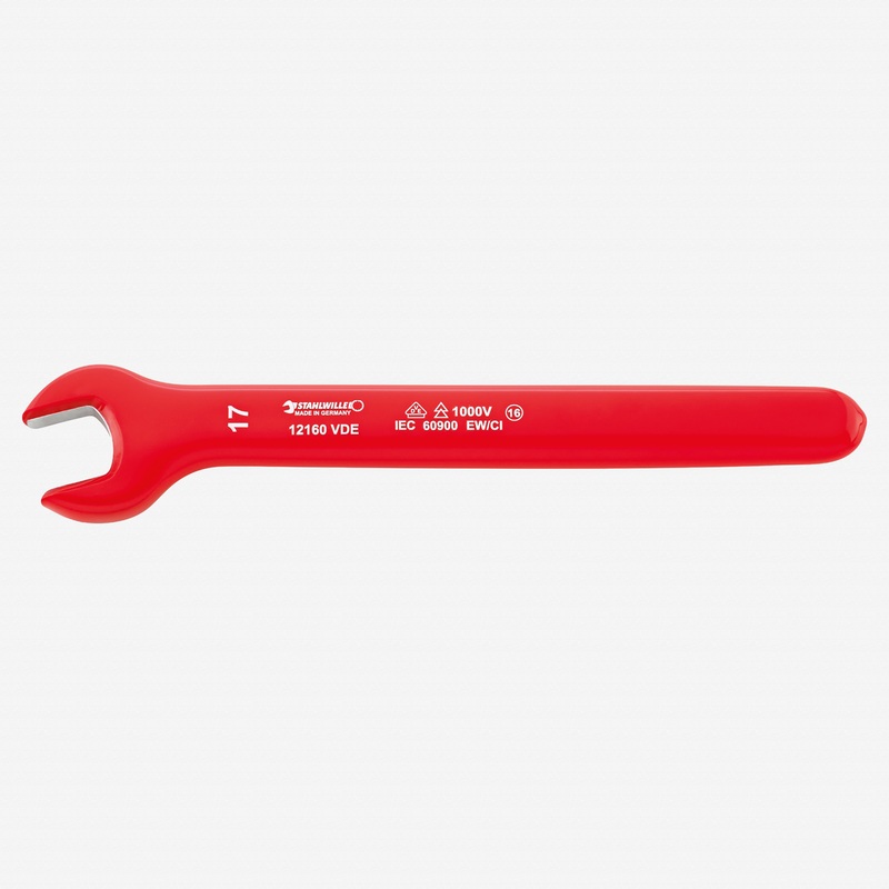 Stahlwille 12160 VDE Single Ended Open Jaw Spanner, 13 mm