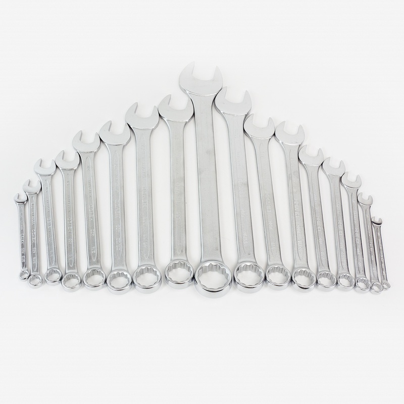 Heyco SAE 1/4 - 1 1/4" Combination Wrench Set, 17 Pieces