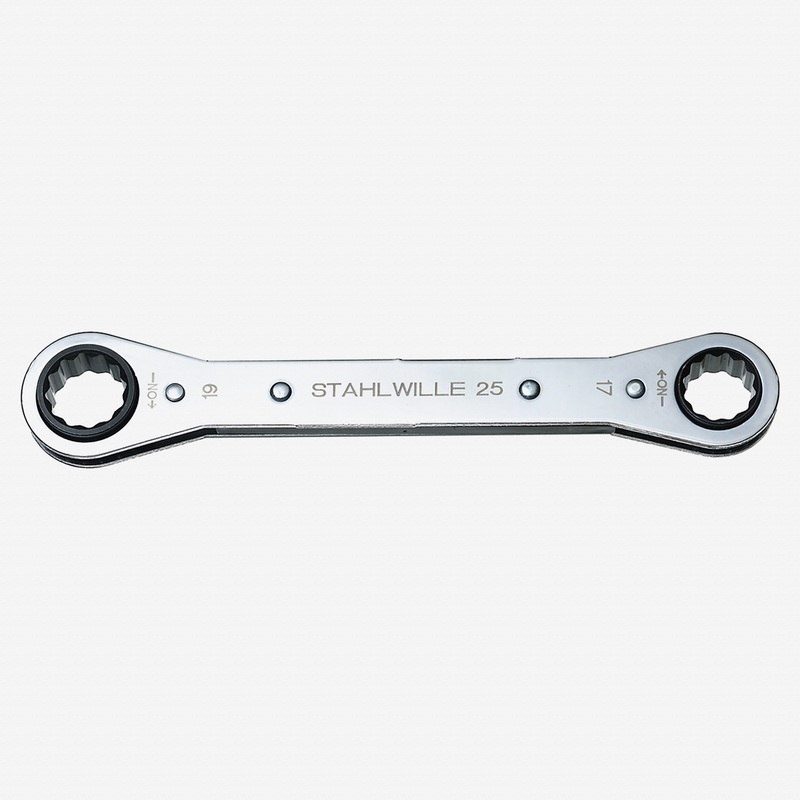 Stahlwille 25 Ratchet Ring Spanner, 7 x 8 mm