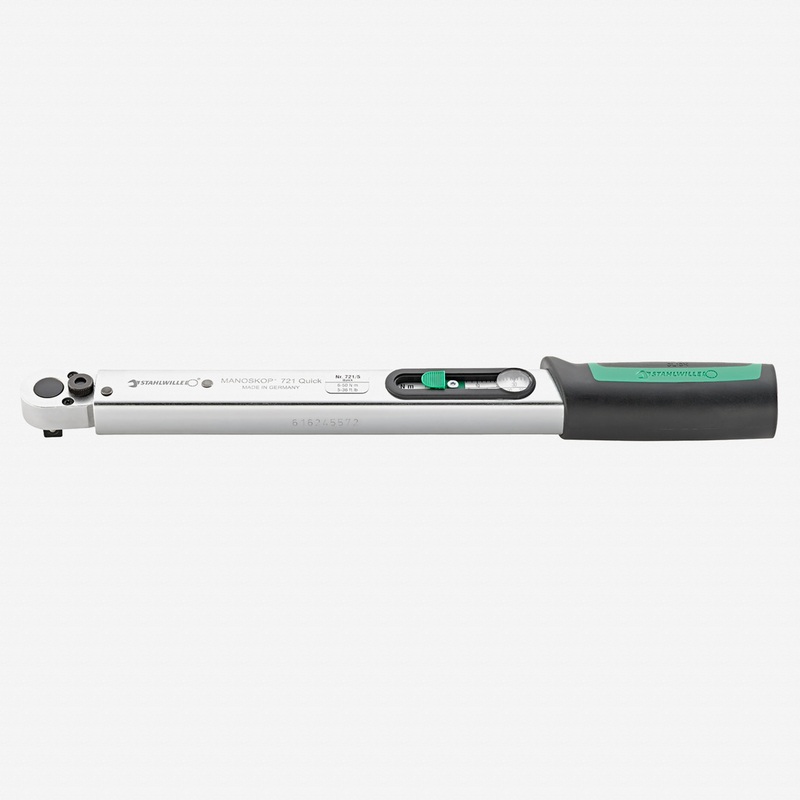 Stahlwille 721 Quick Standard MANOSKOP Torque Wrench, Size 5, 3/8" Drive, 6-50 Nm