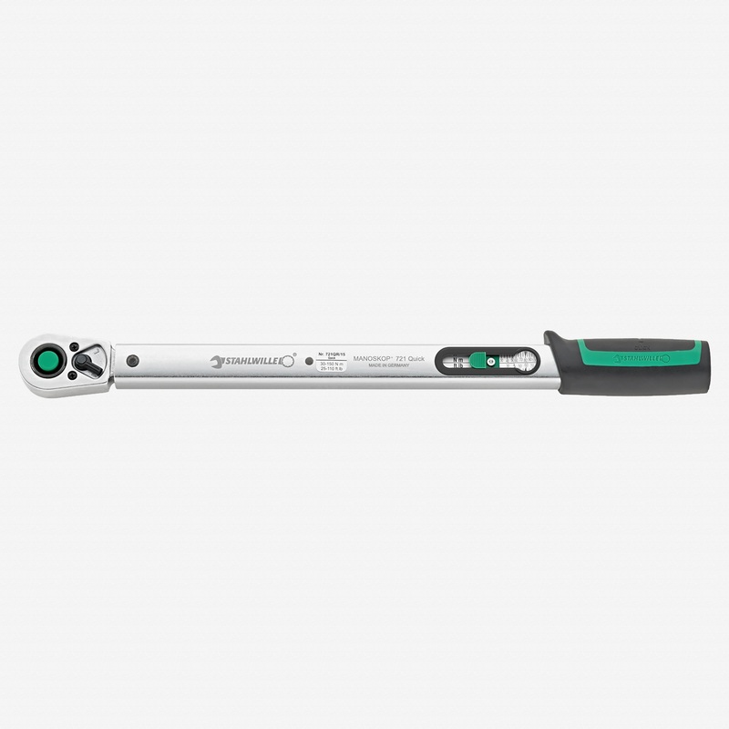 Stahlwille 721QR Quick Standard MANOSKOP Torque Wrench, 1/2" Drive, 30-150 Nm