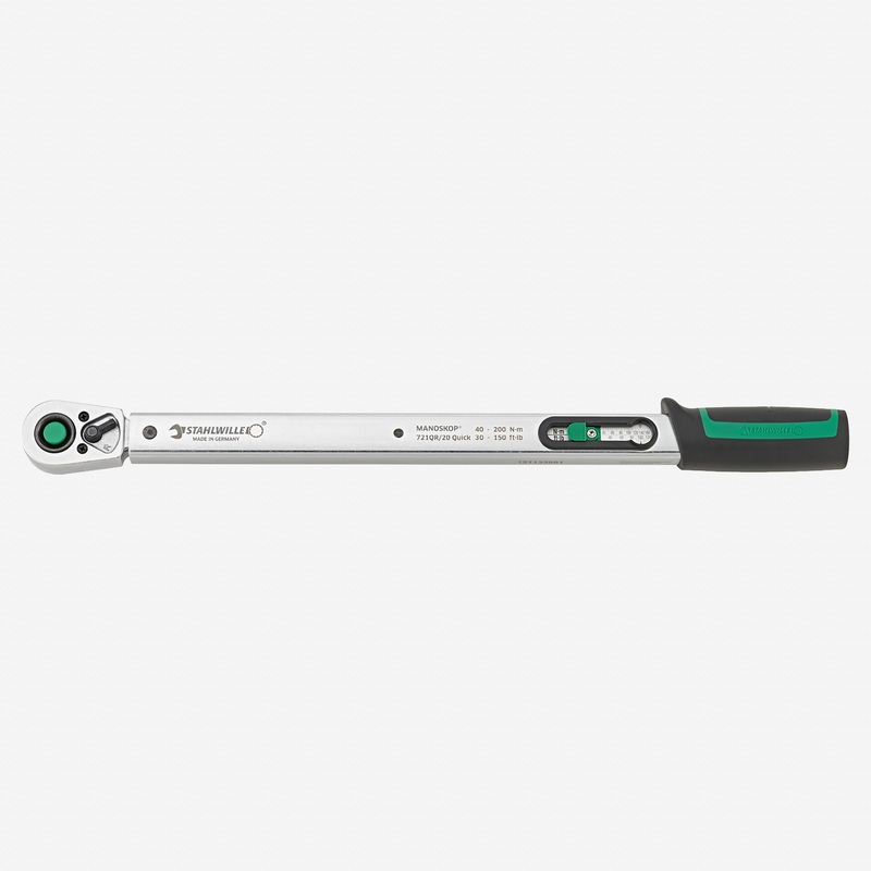 Stahlwille 721QR Quick Standard MANOSKOP Torque Wrench, 1/2" Drive, 40-200 Nm