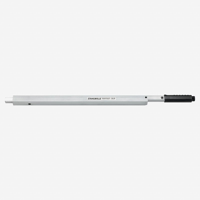Stahlwille 730/80 Service MANOSKOP Torque Wrench with Mount for Shell Tools (24.5 x 28mm), 160-800 Nm