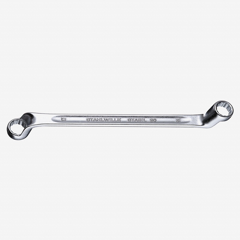 Stahlwille STABIL 20 Deep Offset Double Box End Wrench, 22 x 24 mm