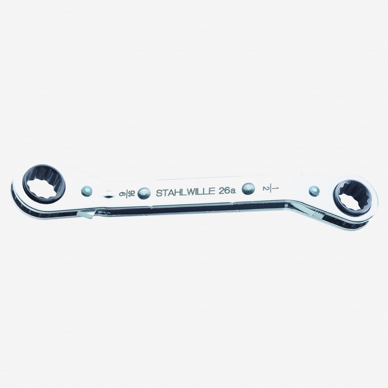Stahlwille 26a Ratchet Ring Spanner, 3/8" x 7/16"