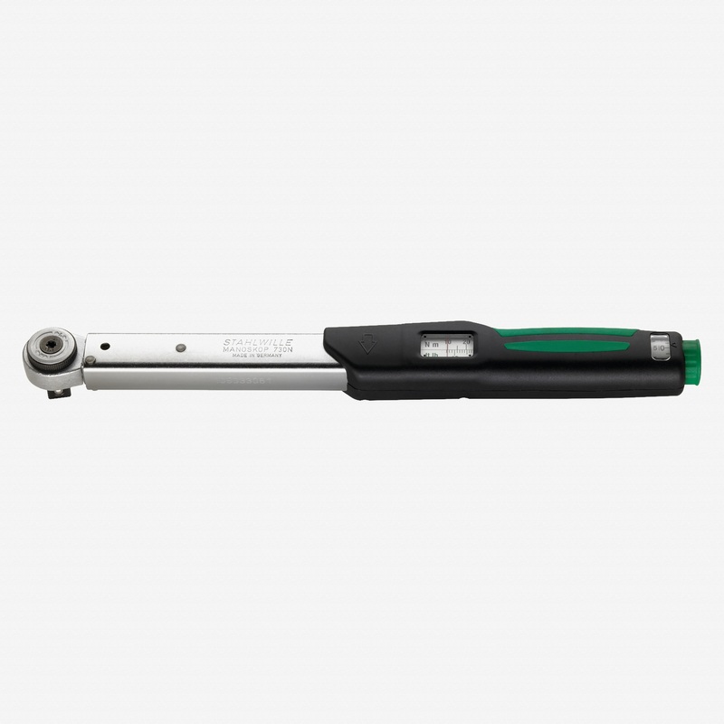Stahlwille 730NR Service MANOSKOP Torque Wrench, Size 10 FK, 20-100 Nm