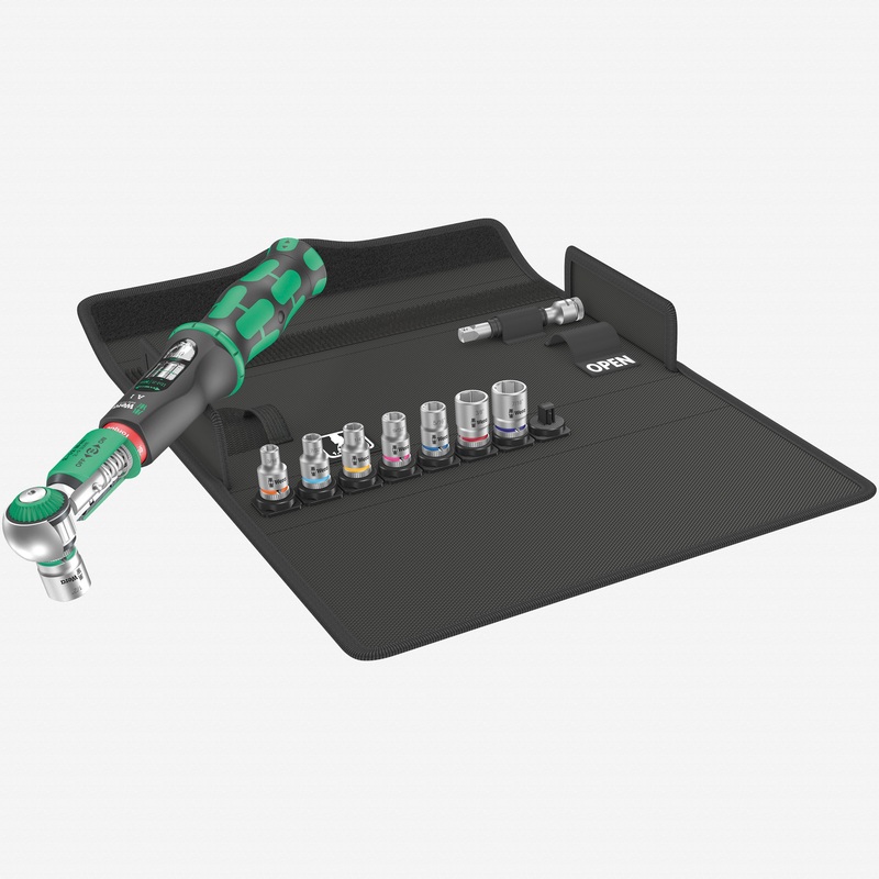 Wera 075831 Safe-Torque A 1 SAE Set 1, 1/4" Square Drive, 2-12Nm, 10 Pieces