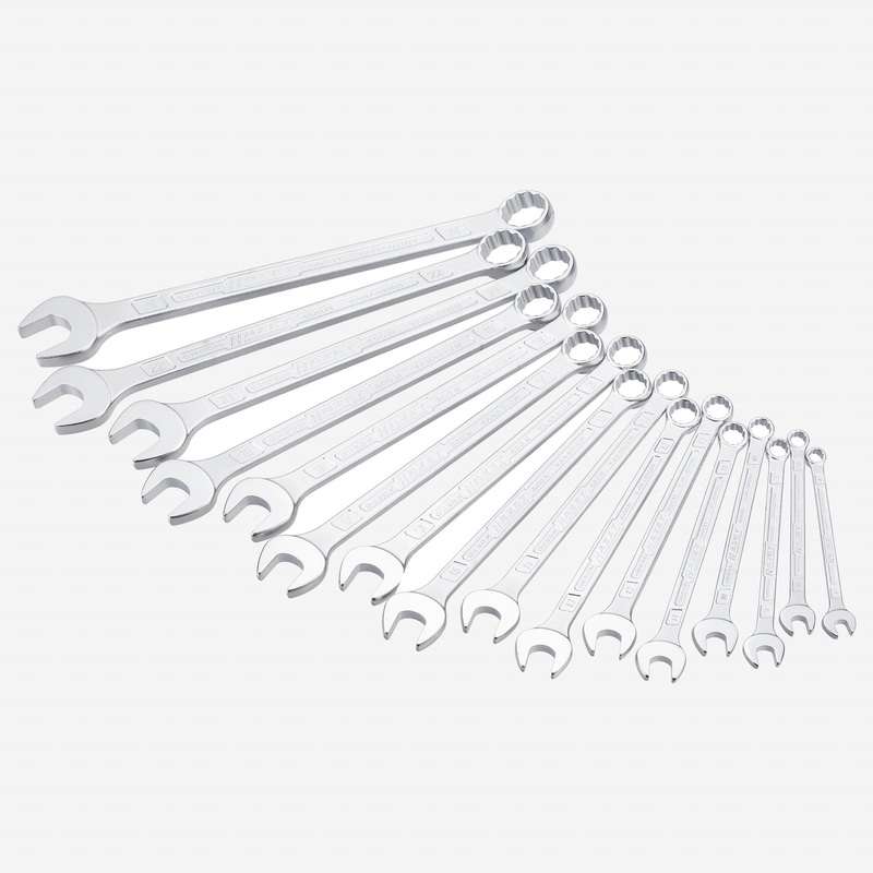 Hazet 600SPC/16 Combination Wrench Set, Metric, 12 Point, 16 Pieces