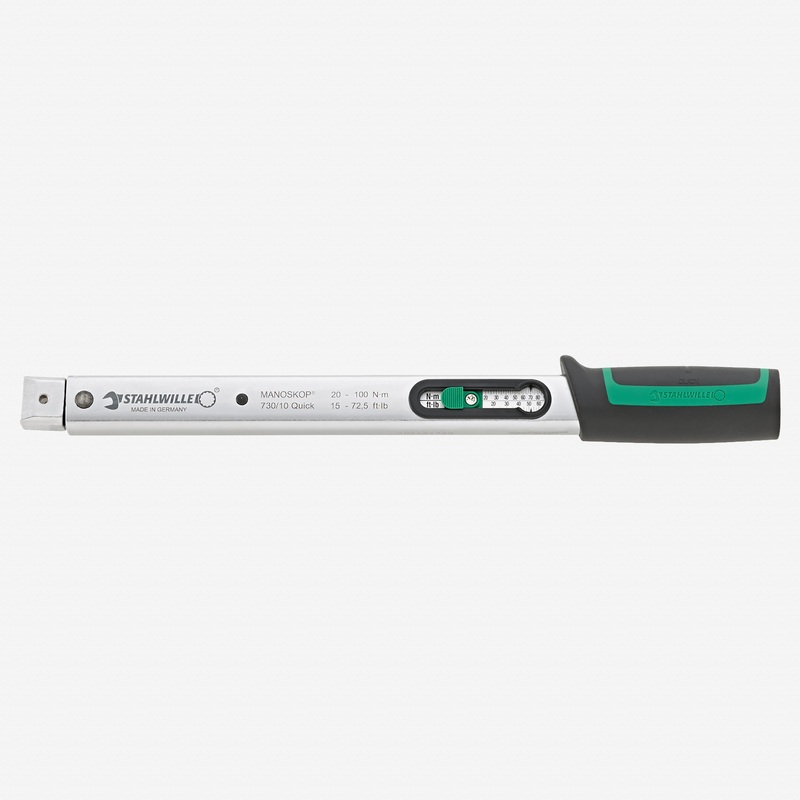 Stahlwille 730 Quick Basic Wrench, Size a/10, 20-100 Nm, 9 x 12 mm