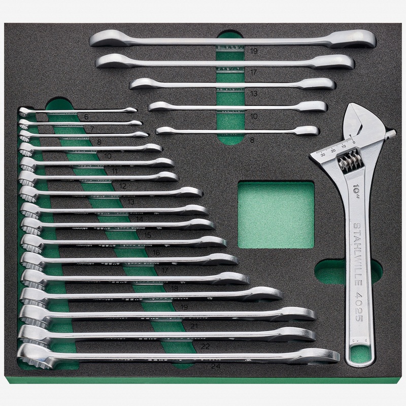 Stahlwille TCS 4 821/22 Wrench Set in Foam Inlay, 22 Pieces