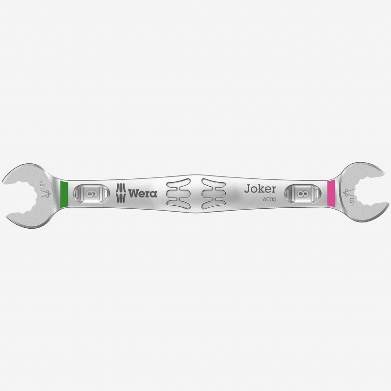 Wera 020311 Joker Double Open-ended Metric Wrench - 8.0 x 9.0mm