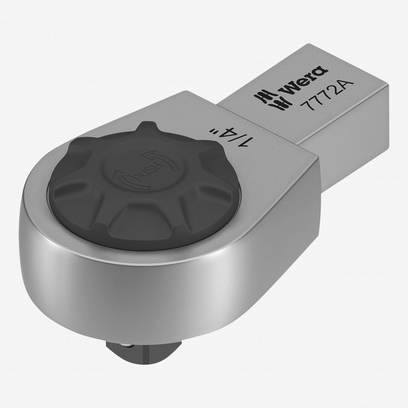 Wera 078635 7772 A Ratchet Insert, 9x12 mm holder, 1/4" Drive, Reversible