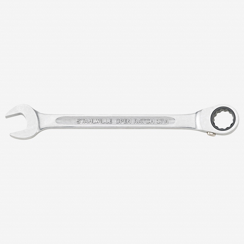 Stahlwille 17A OPEN RATCH Combination Ratchet Wrench, 12 Point, 5/8"