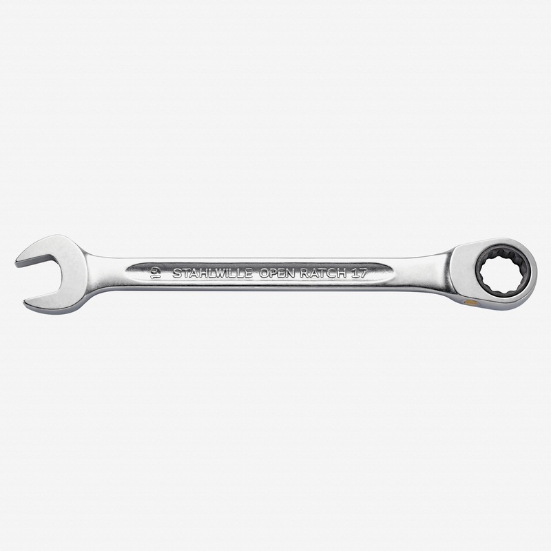 Stahlwille 17F Combination Ratcheting Spanner, 12 Point, 24 mm
