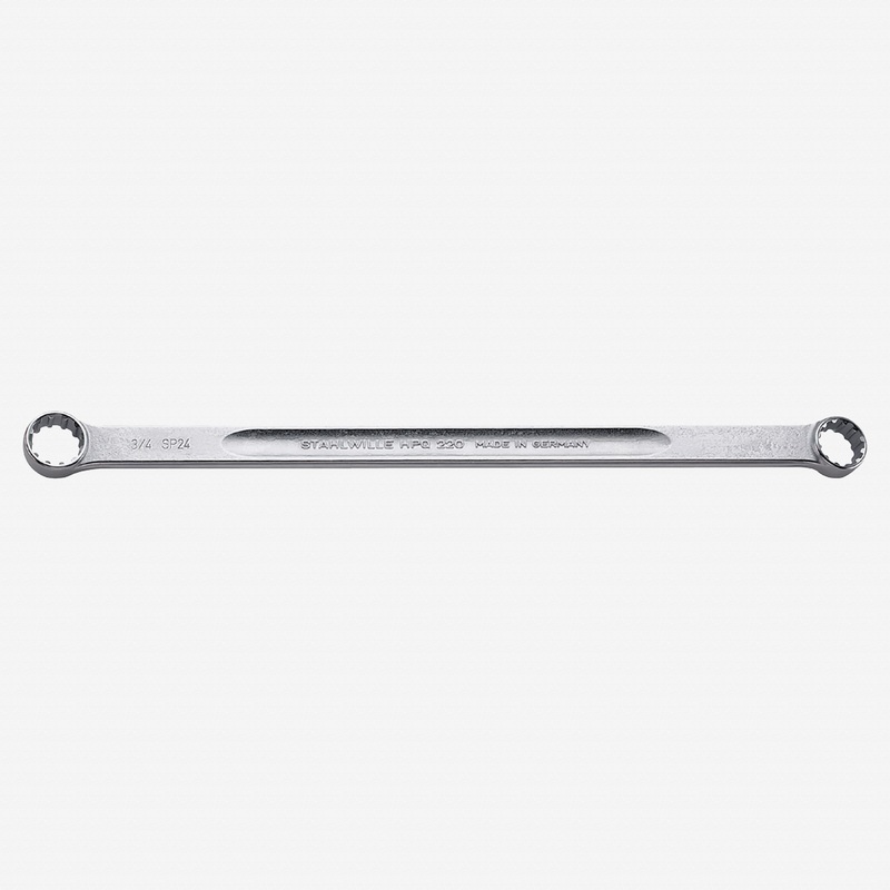 Stahlwille 220aSP Double Ended Ring Spanner, 22 x 24 Spline size (11/16 x 3/4")