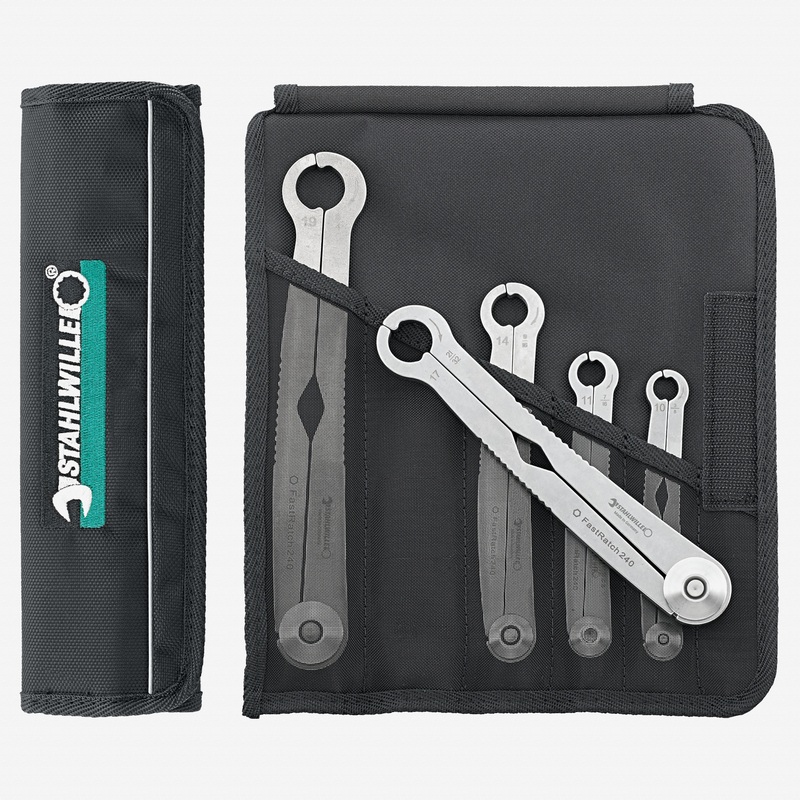 Stahlwille 240/5 Ratchet Wrench Set, FastRatch, 5 pcs