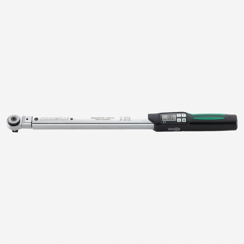 Stahlwille 730DR Service MANOSKOP Digital Torque Wrench, Size 10; 20-100 Nm