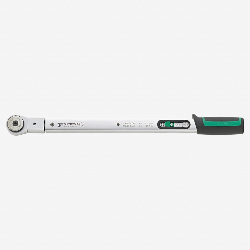 Stahlwille 730R/20 Quick SERVICE-MANOSKOP Torque Wrench, 1/2" Drive, 40-200 Nm