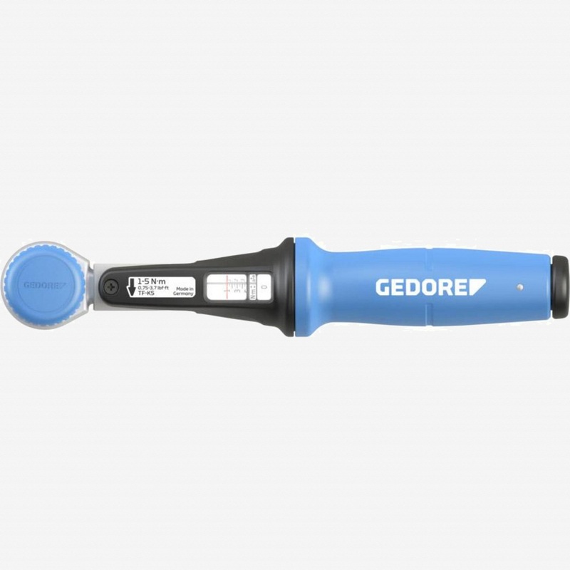 Gedore TF-K5 Torcofix K Ratcheting Torque Wrench, 1/4" Drive, 1 - 5 Nm