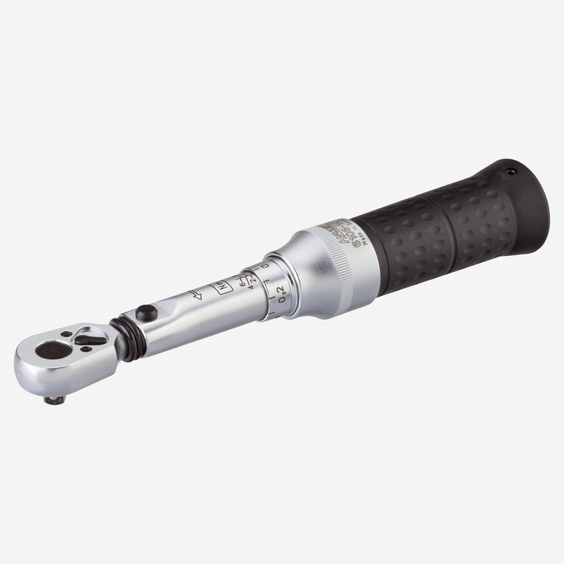 Hazet 6106-1CT Torque Wrench, 1/4" Drive, 1-6 Nm, with HiPer Reversible Ratchet
