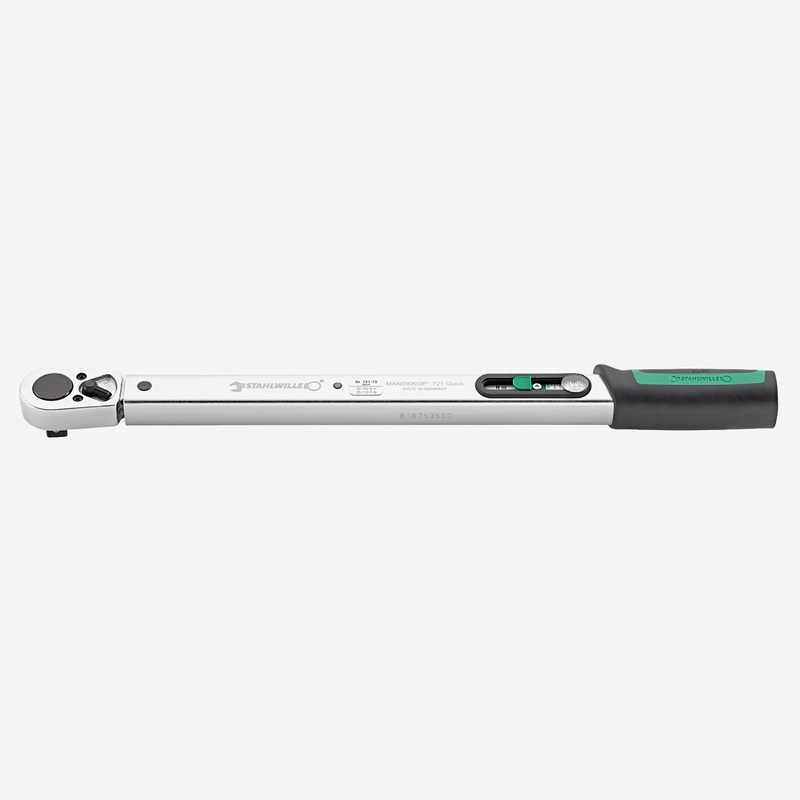 Stahlwille 721 Quick Standard MANOSKOP Torque Wrench, Size 15, 1/2" Drive, 30-150 Nm