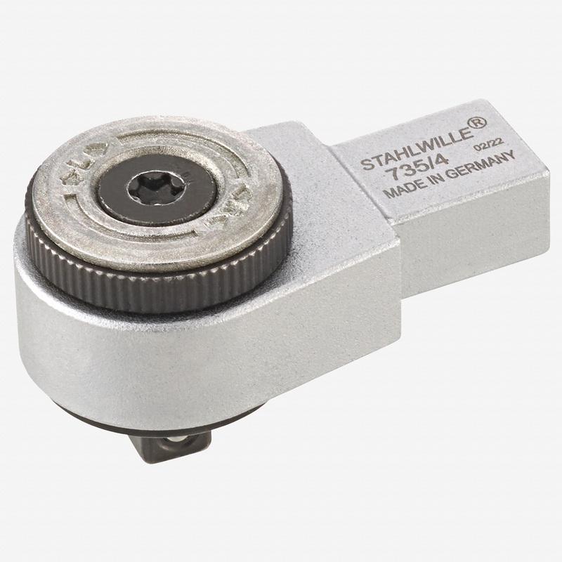 Stahlwille 735/4 Fine-Tooth Ratchet Insert, 1/4" Drive, 9 x 12 mm