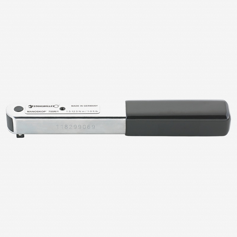 Stahlwille 755R/1 Series MANOSKOP Torque Wrench With Ratchet, 1.5-12.5 Nm