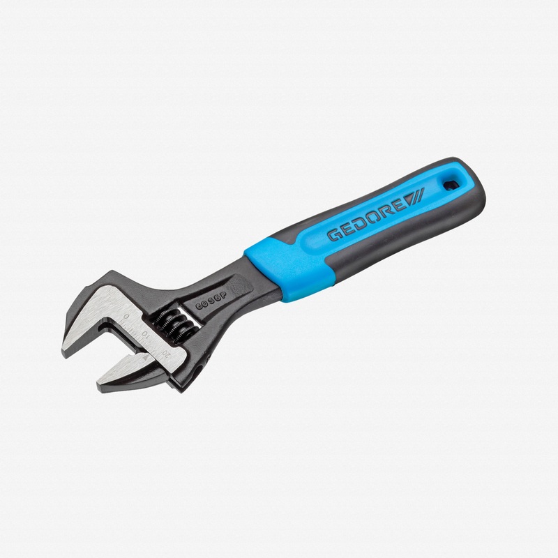 Gedore 60 S 6 JP Adjustable spanner, open end, phosphated with plastic handle