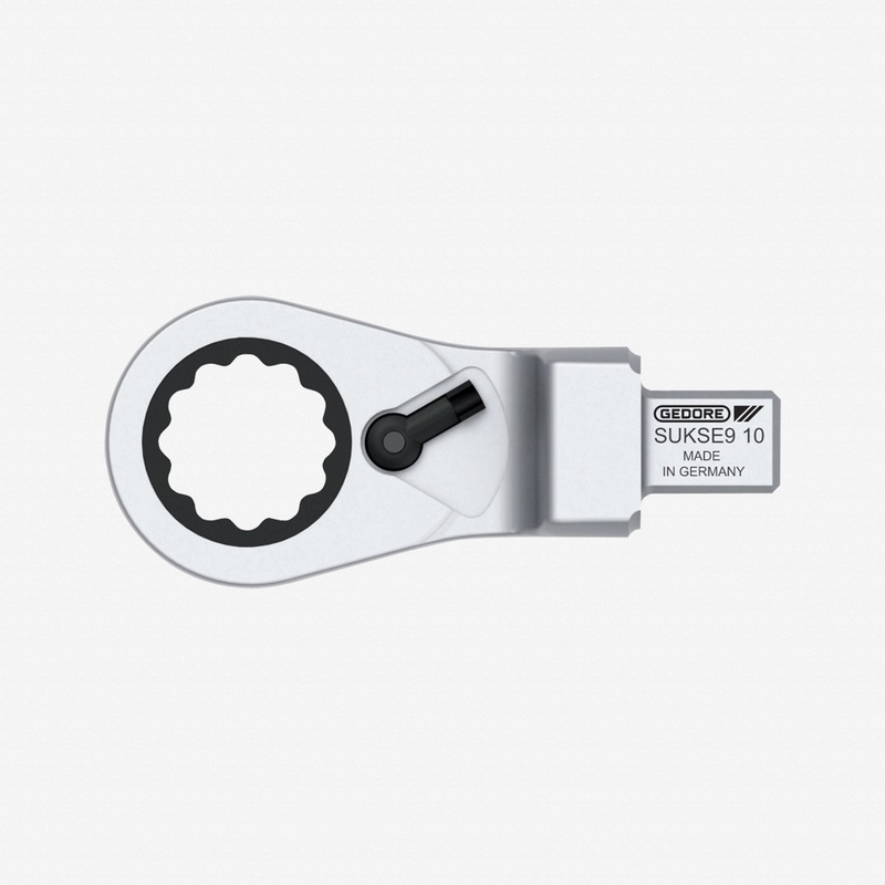 Gedore SUKSE9 19 Rectangular ring ratchet spanner, reversible SE 9x12, 19 mm