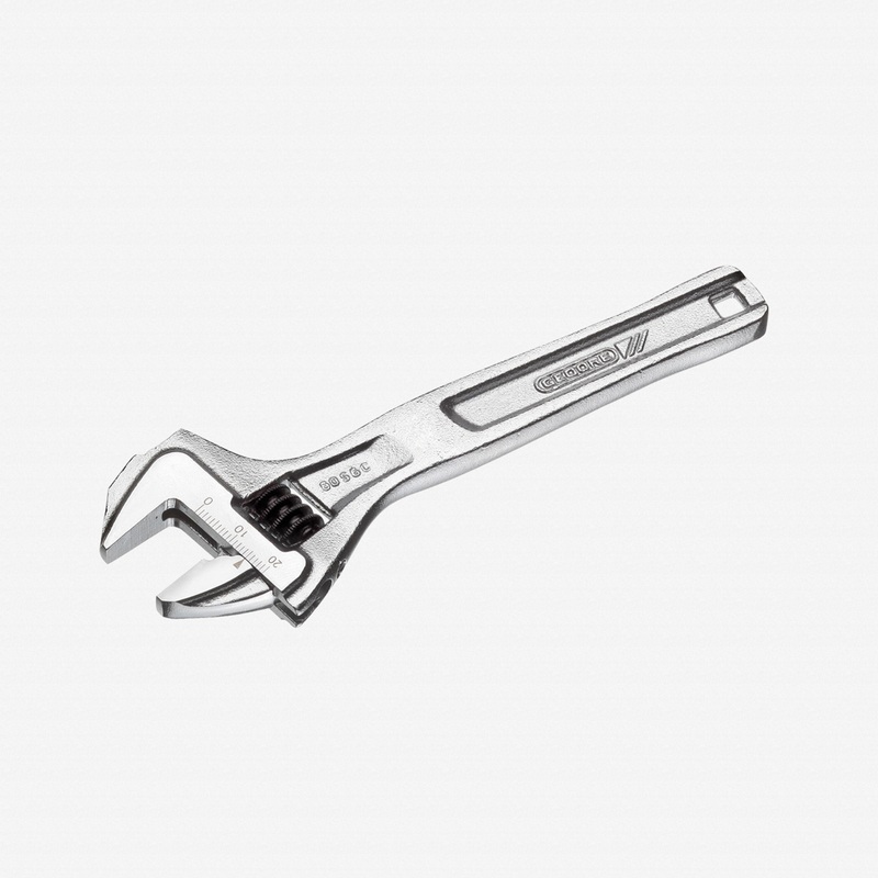 Gedore 60 S 6 C Adjustable spanner, open end, chrome-plated
