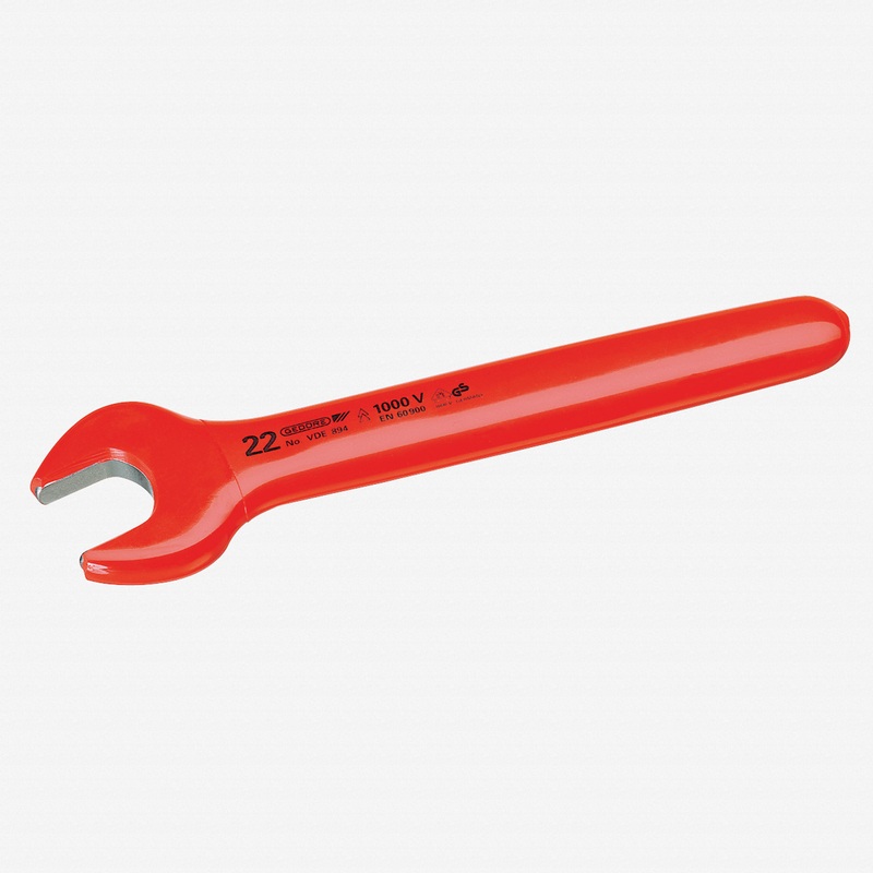 Gedore VDE 894 22 VDE Single open ended spanner 22 mm