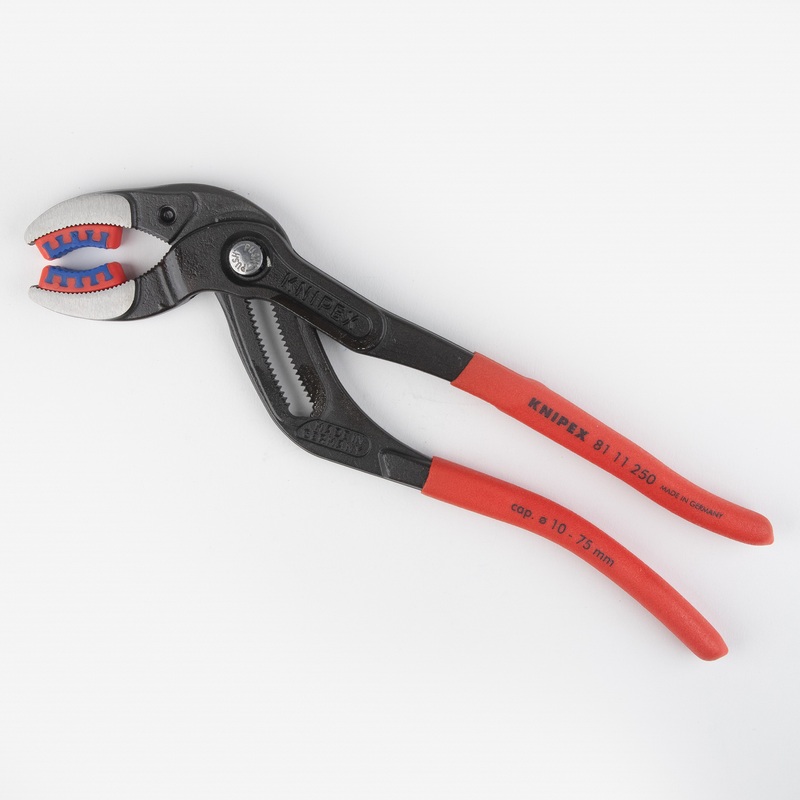 Knipex 10" Pipe Gripping Pliers w/ Replaceable Plastic Jaws for Tube Fittings and Connectors