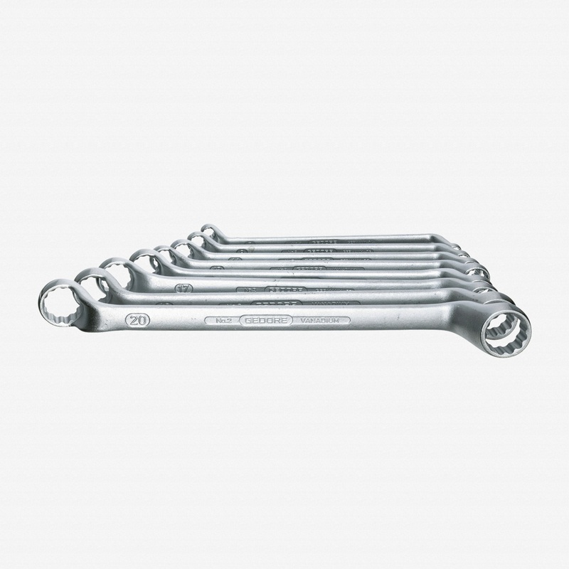 Gedore 2-8 Double ended ring spanner set 8 pcs 6-22 mm