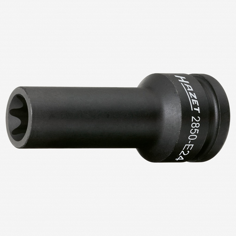 Hazet 2850-E24 External Torx Impact Socket, Size E24, 3/4" Drive
