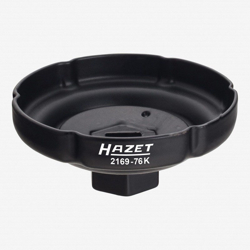 Hazet 2169-76K Oil filter wrench - Groove profile