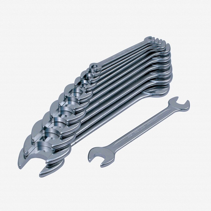Heyco Metric Open End Wrench Set, 12 Pieces
