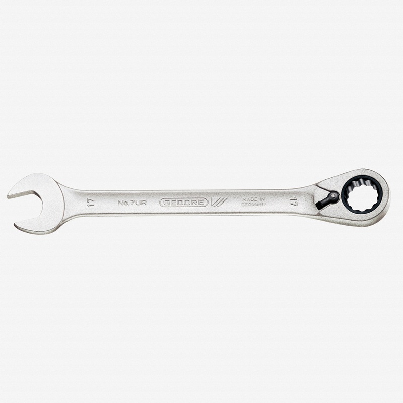 Gedore 7 UR 16 Combination ratchet spanner, reversible, 16 mm