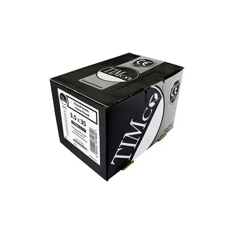 TIMCO Drywall Coarse Thread Bugle Head Black Screws - 3.5 x 55 - Pack of 500 Pieces